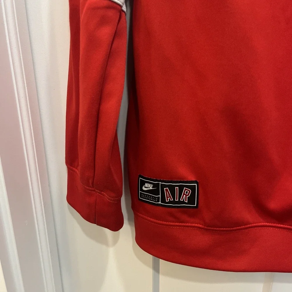 NIKE Men's NSW 1/2 Zip Pullover AIR JACKET Sz XL Red White Blue‎ Zip Pocket